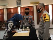 Polres Kendal Lakukan Penandatanganan dengan Calon Anggota Polri Baru