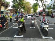 Cegah Penyebaran Covid-19, Marka Henti Jaga Jarak Dibuat di Purwodadi