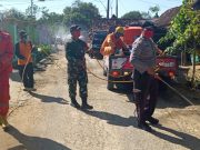 Forkopincam Japah Semprot Disinfektan di Fasilitas Umum
