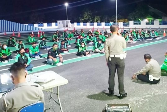 Satlantas Polres Blora Berikan Pembinaan ke Ojol
