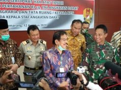 Bupati Kebumen Lega, Sertikat Tanah Hibah Diserahkan Menteri Agraria ke KSAD