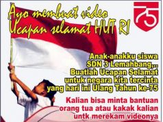 Membuat Video Tujuhbelasan Dijadikan Tugas PJJ Siswa SD di Wonogiri