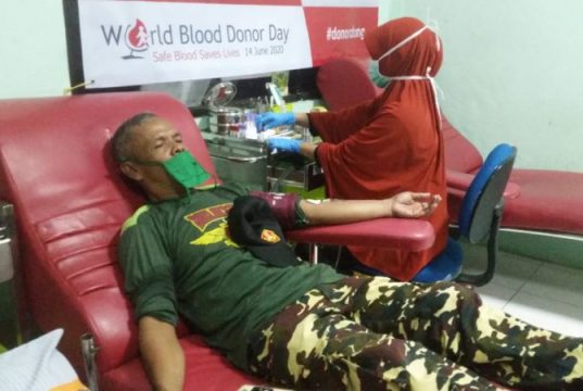 Kader Ansor dan Banser Kebumen Kota Donor Darah di PMI