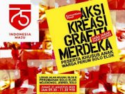 Pagi Ini, Digelar Aksi Unik Kreasi Graffiti Merdeka di Perum Solo Elok