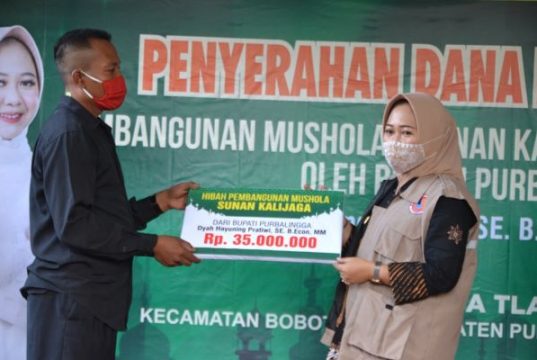 Bupati Realisasikan Bantuan Hibah Pembangunan Musala Sunan Kalijaga