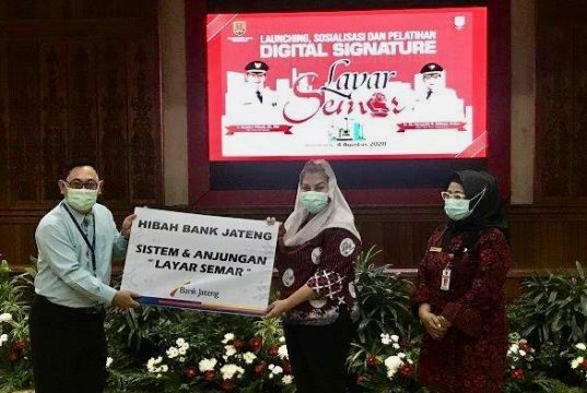 Launching Digital Signature Layar Semar BPKAD Kota Semarang Gandeng Bank Jateng