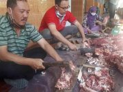 SMPN 1 Semarang Bagikan Daging Kurban kepada Warga