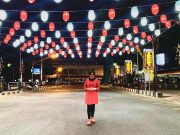 Kawasan Alun-alun Magelang Dipercantik Hiasan Lampion Aneka Warna