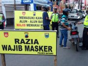 Tak Pakai Masker, Pengendara Diminta Putar Balik