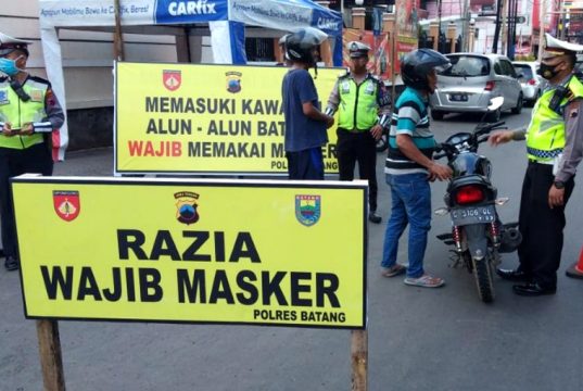 Tak Pakai Masker, Pengendara Diminta Putar Balik