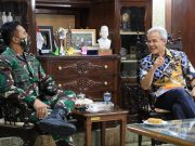 Disambangi KSAD Andika, Ganjar Beberkan Penanganan Covid-19 dan Peran Penting TNI