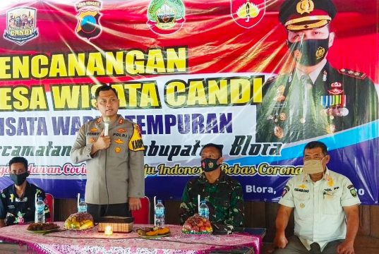 Polres Blora Canangkan Desa Tempuran sebagai Desa Wisata Candi