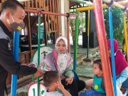 Humas Polres Blora Bagikan Pamflet & Masker ke Pengunjung Wisata Kuliner