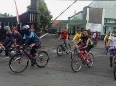 Jaga Kebugaran Tubuh, Dandim 0705/Magelang Bersepeda Bersama Anggota