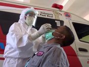 Personel Polres Grobogan Ikuti Uji Swab Cegah Covid-19