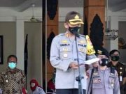 Tak Ingin Jadi Klaster Covid, Kapolres Pacitan Bagikan 100 Ribu Masker