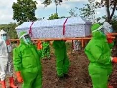 Dua Hari Tim Gugus Wonogiri Memakamkan Dua Jenazah Secara Prokes Covid-19