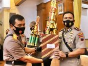 Polres Wonogiri Meraih Juara Pertama Lomba Kampung Siaga Covid