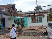 Lima Pegawai BNNK Sukabumi Terluka Tertimpa Bangunan Ambruk