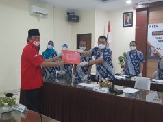 Pasangan Aji Setyawan – Windarti Agustina Mendaftar ke KPU Kota Magelang