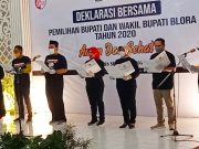 Tiga Paslon Cabup-Cawabup Blora Janjikan Pilkada Damai