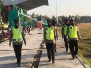 Polwan Polres Blora Aktif Patroli di Hari Libur