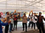 Kapolres Tegal Kota Minum Vitamin Bersama Wartawan
