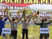 Polda Jateng Panen Raya 13.000 Hektar Lahan Kacang Hijau di Kab Demak