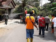 Sejumlah Pasar di Kaliwiro Wonosobo Disemprot Desinfektan