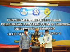 USM Buka Program Studi Pariwisata Program Sarjana