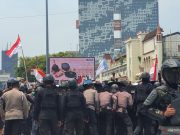 Akses Simpang Harmoni Tertutup Aksi Massa Mahasiswa