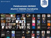 Bambang Satrio Lelono Ketua Alumni Smaga Solo Lewat Munas Virtual