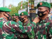 Tujuh Perwira dan Bintara TNI Kodim Blora Purnatugas