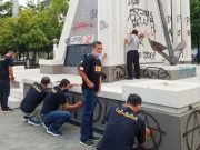 Usai Demo Monumen Yos Sudarso dan Gedung DPRD Jadi Korban Vandalisme