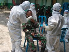 76 Anggota Kodim Lakukan Tes Swab di HUT TNI