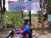 Tak Ikut Gelar Aksi Tolak UU Cipta Kerja, SPSI Kudus Hanya Pasang Spanduk