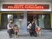 Polresa Surakarta Terima 2 Anjing Pelacak dari Baharkam Polri