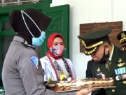 Polres Grobogan Beri Kejutan di Kodim Purwodadi pada HUT Ke-75 TNI
