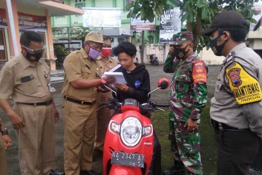 Koramil Dukun Gencarkan Penegakkan Protokol Kesehatan