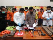 Polres Kebumen Ungkap Pencurian Kabel Telkom Lintas Provinsi, 13 Tersangka Ditangkap