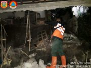 Dua Rumah di Gondang Candimulyo Kertek Wonosobo Tertimpa Longsoran