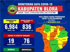 Masuk Zona Hijau, Empat Kecamatan di Blora Aman Virus Corona
