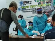 Ciptakan TPS Bebas Covid-19, 19.856 personel KPPS Jalani Rapid Test