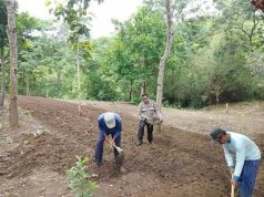 Gali Potensi Wisata Daerah, Kanit Binmas Polsek Bogorejo Inisiasi Pembangunan Wana Wisata Sabrangan