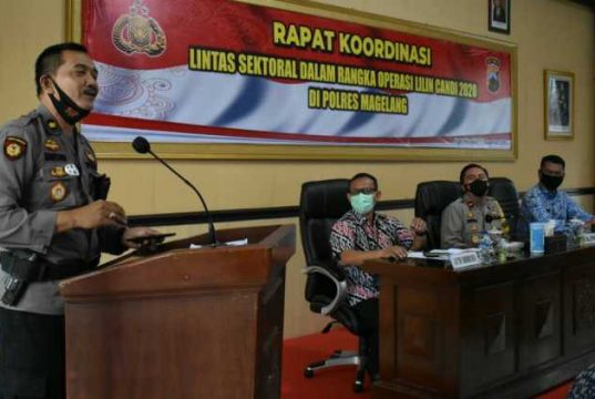 Rakor Polres Magelang; Ibadah Boleh tapi Pakai Protokol Kesehatan