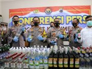 Gelar Operasi Pekat, Polres Kebumen Berhasil Sita 1.178 Botol Miras