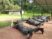 Anggota Kodim 0705 Magelang Latihan Menembak