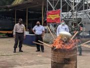 Lapas Semarang Musnahkan Barang Sitaan Hasil Razia Blok Hunian