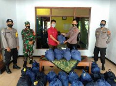 Polres Blora Bagikan Sembako untuk Warga Terdampak Covid-19
