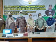 Dosen FTP USM Ikuti Pelatihan Persamaan Persepsi Prinsip Dasar Rancangan Percobaan